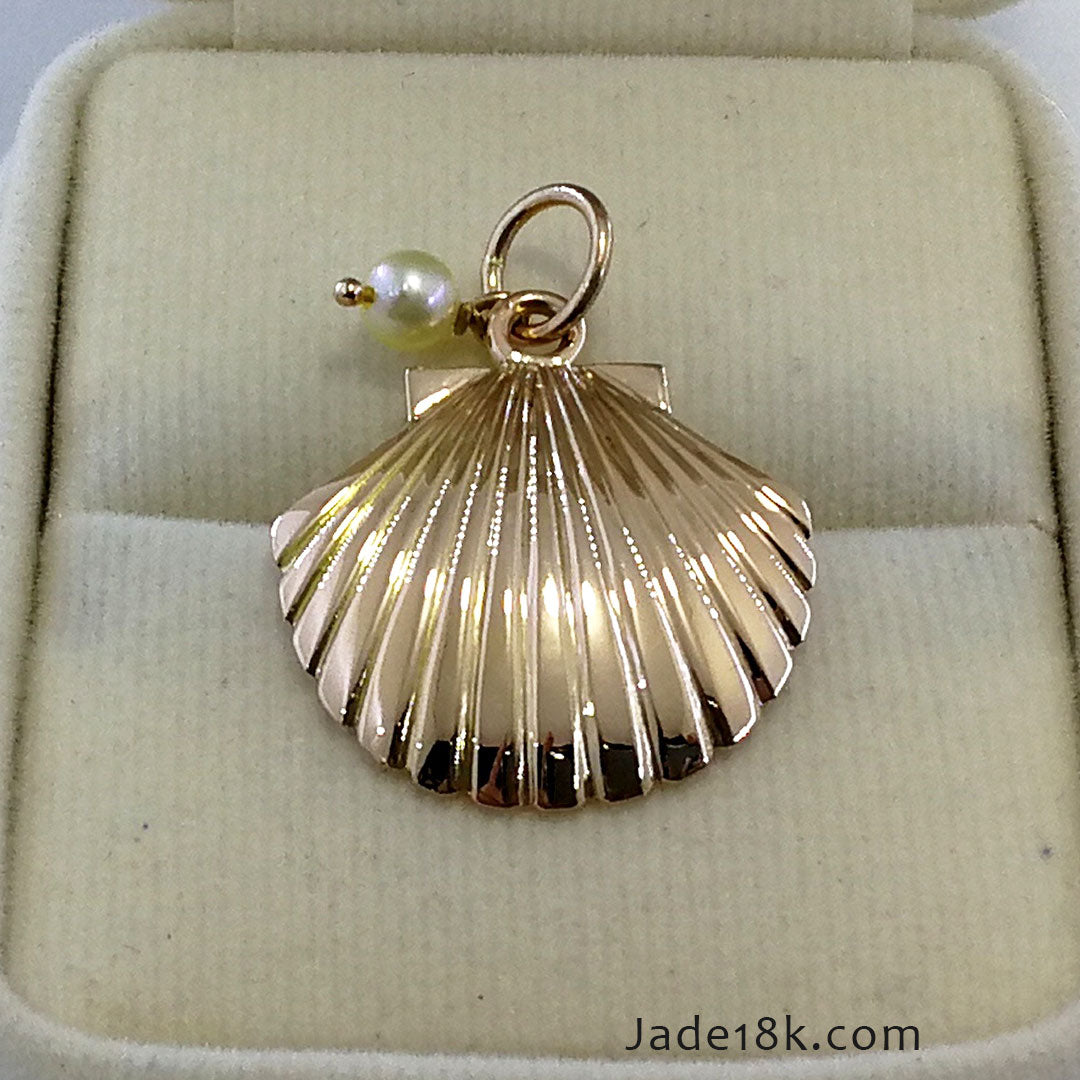 Dije de conchita en oro 18k