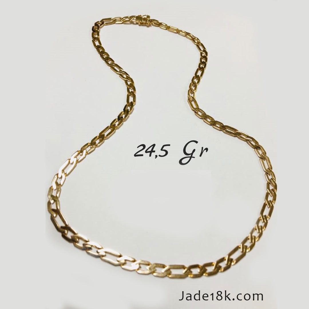 Cadena Exagonal Oro de 18k