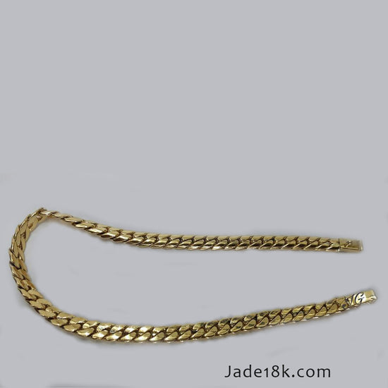 Pulsera "Lomo de Corvina Deluxe" en oro 18k – Jade18k (vista 2)