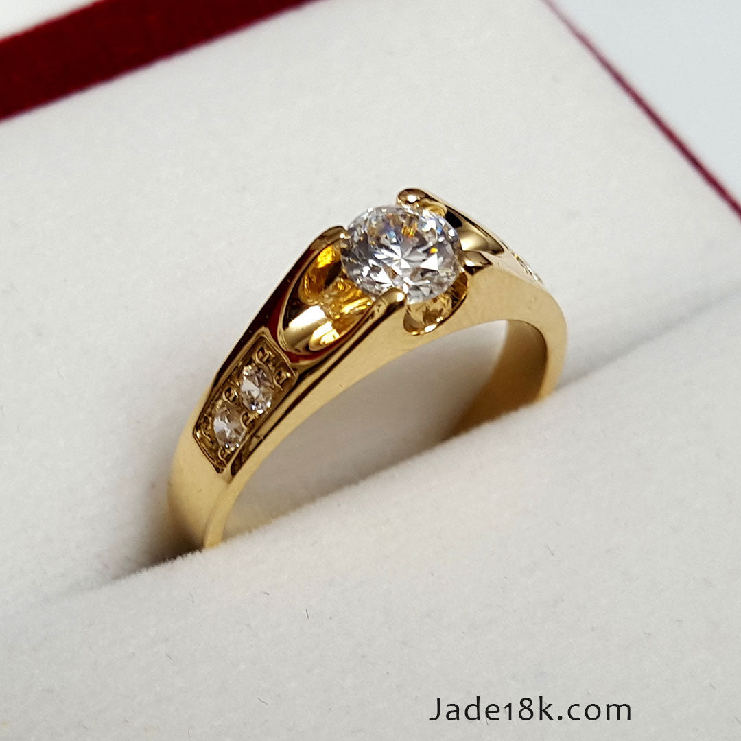 Anillo de Compromiso Me enamore en oro de 18k
