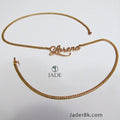 Collar con Nombre Oro de 18k