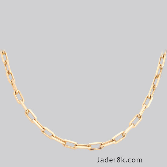 Cadena Eslabon Oro 18k – Jade18k