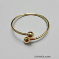 Puñera con 2 diseño en oro 18k