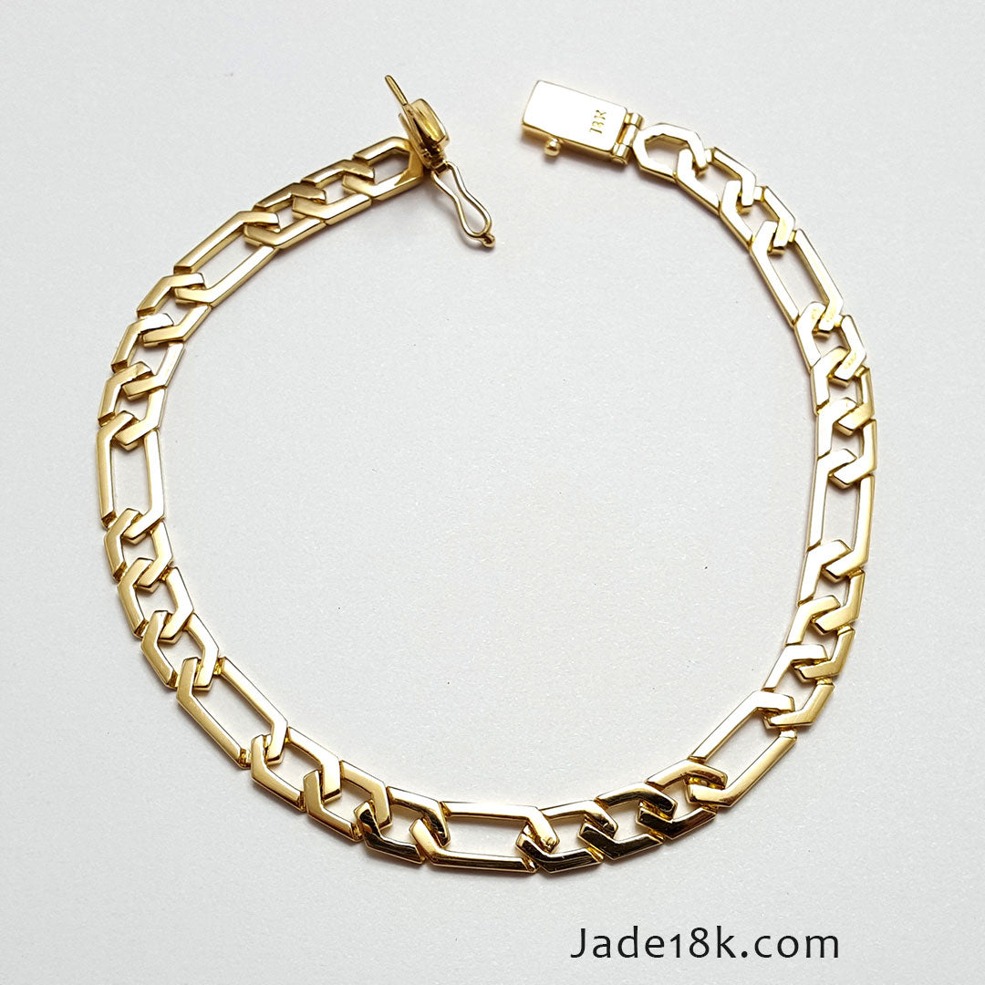 Pulsera 3x1 en oro18k