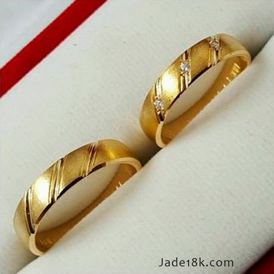 Alianzas aros de boda Nuestro Camino Oro 18k – Jade18k (vista 2)