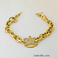 Pulsera king en oro 18k