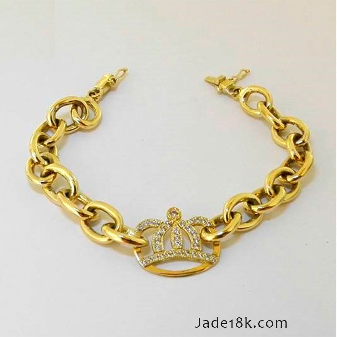 Pulsera king en oro 18k