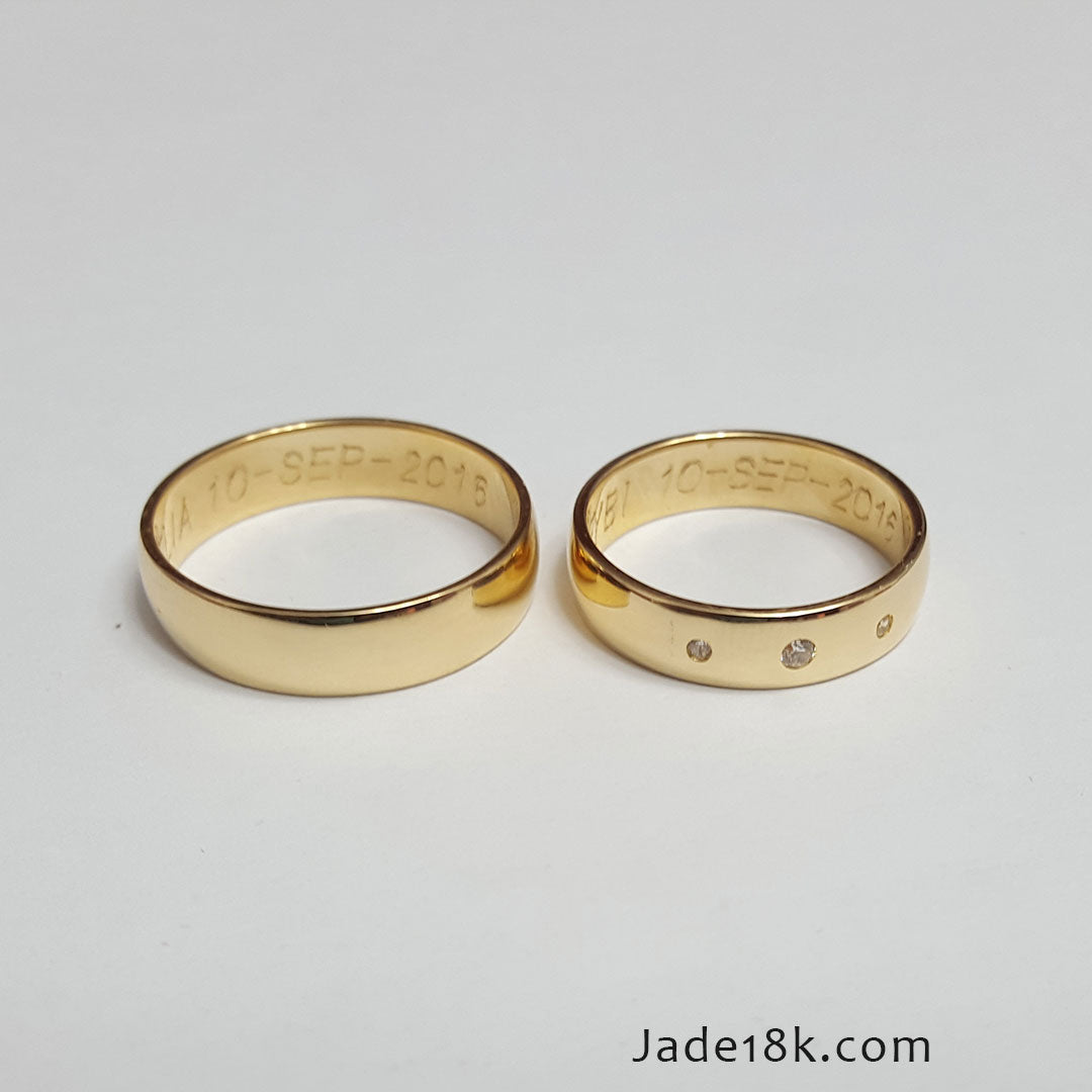 Alianzas aros de boda Clasicas Oro de 18k