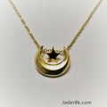 Dije Luna y Estrella Oro de 18k