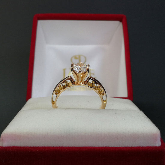 Anillo de Compromiso en Oro 18k – Jade18k (vista 2)