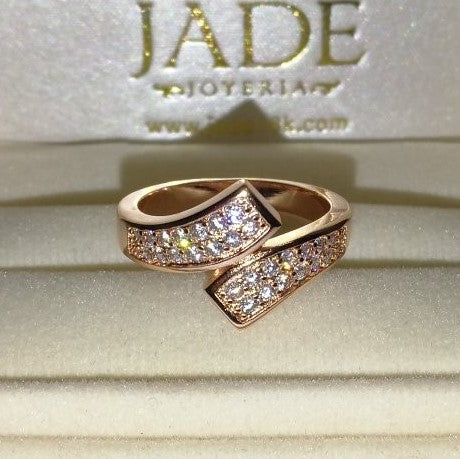 Anillo Cruzado Oro 18k