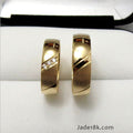 Aros de matrimonio Rosi en  Oro de 18k