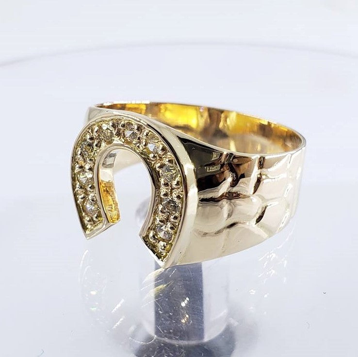 Anillo Herradura Oro 18k – Jade18k