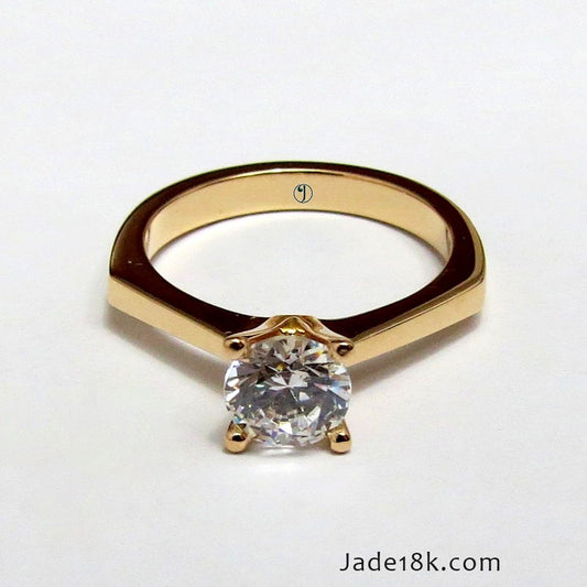 Anillo Solitario Aurea Oro de 18k