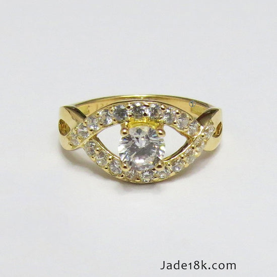 Anillo de Compromiso "Love" en oro 18k – Jade18k (vista 2)