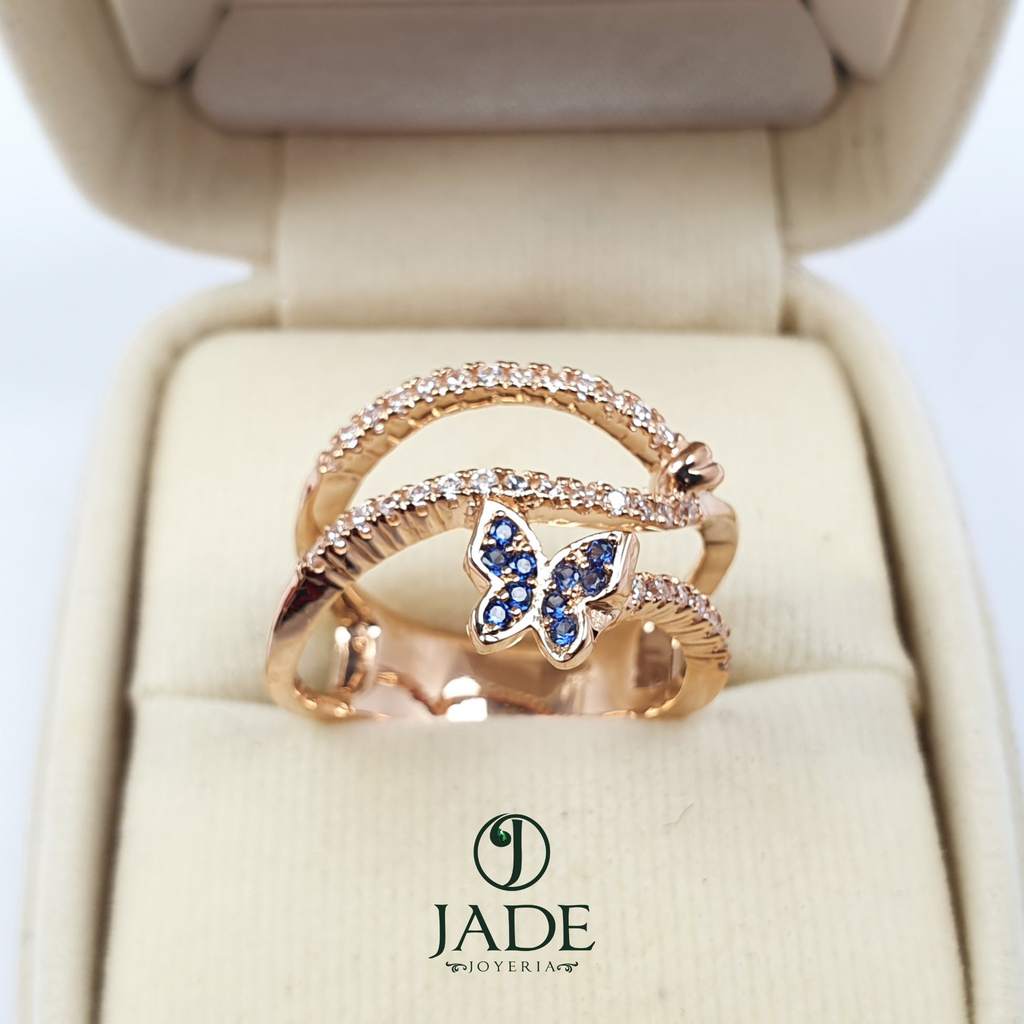 Anillo de mariposa pequeña