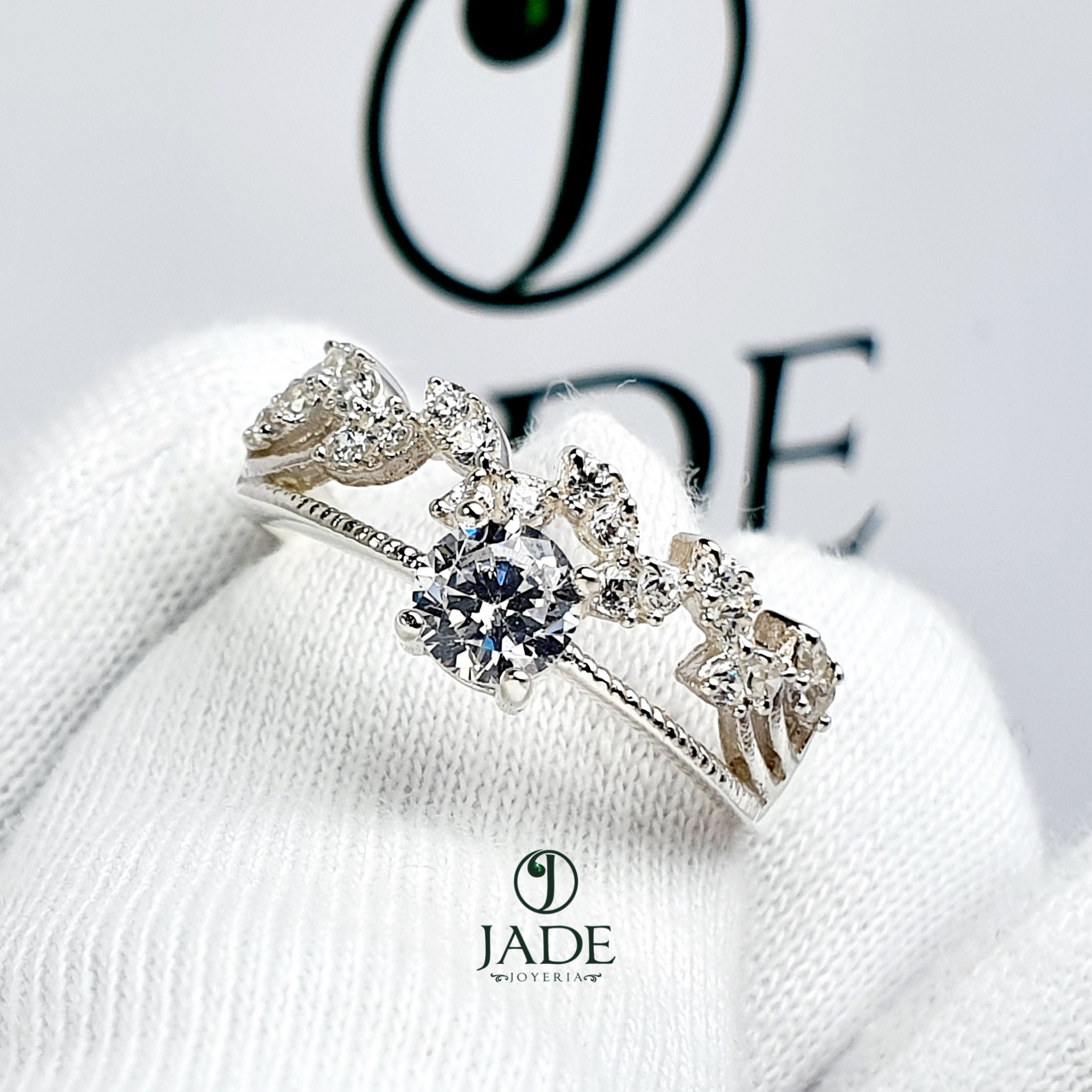 Anillo Eliana en plata fina