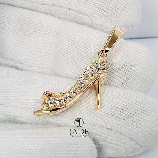 Dije de Tacón de dama en oro 18k – Jade18k (vista 2)