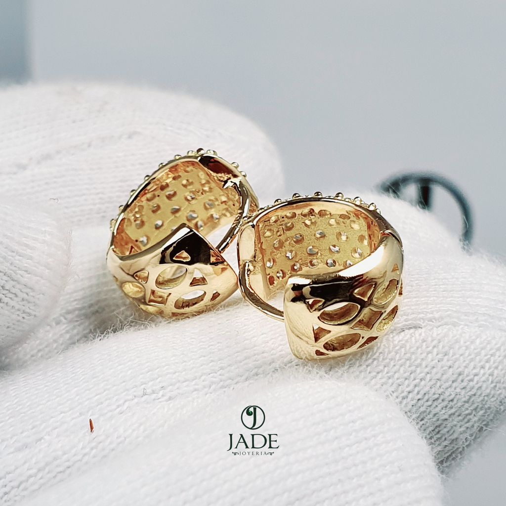 Argollas full piedras