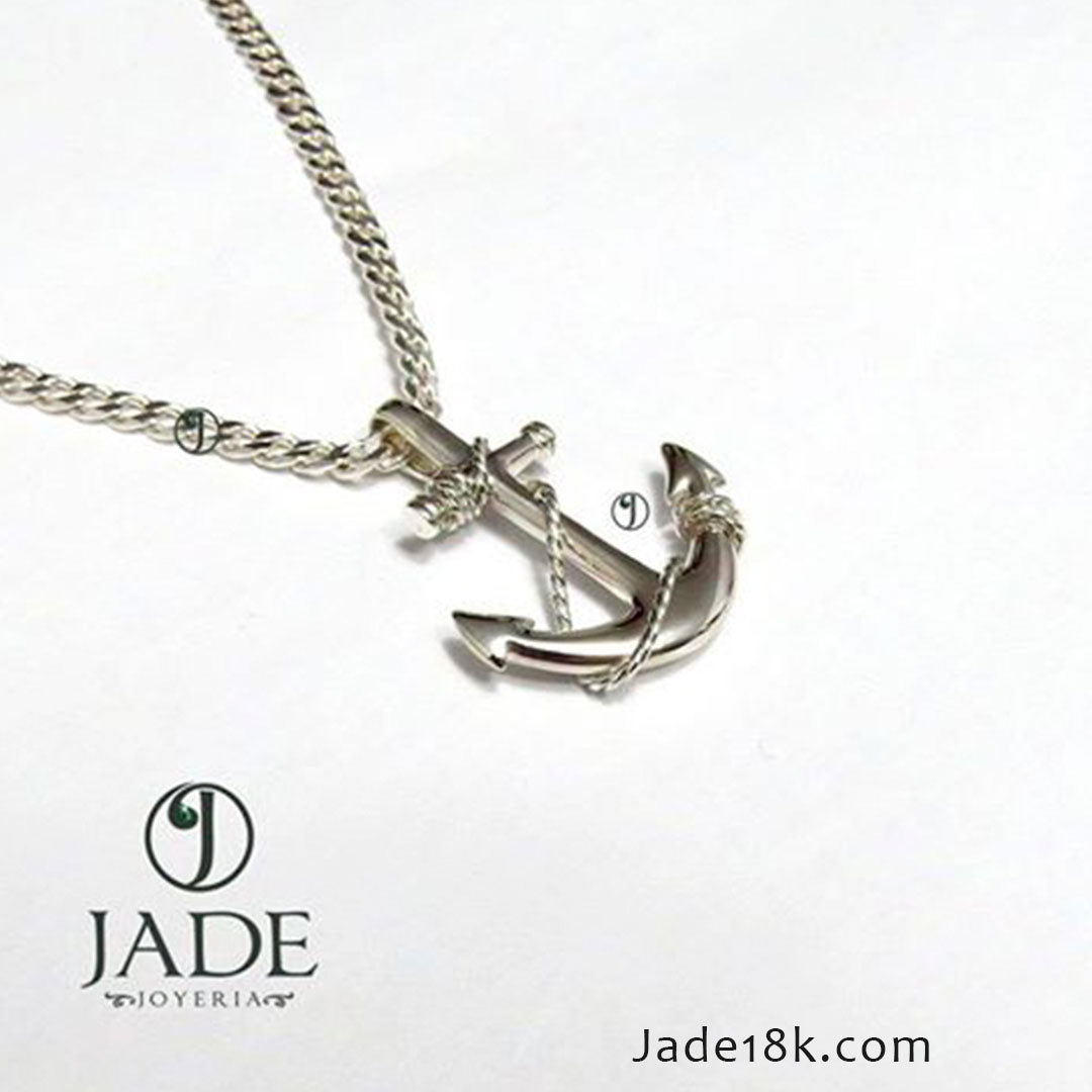 Dije para Varon Ancla de Plata Ley