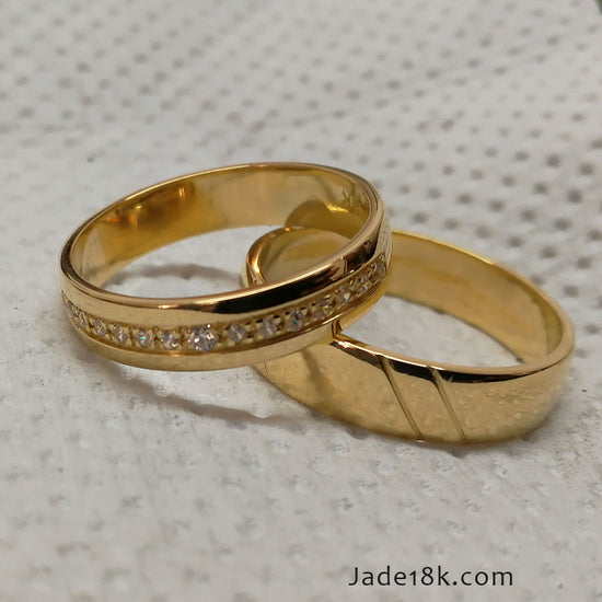 Alianzas aros de boda Mi Razon Oro 18k – Jade18k (vista 2)