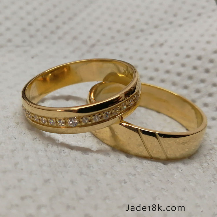 Alianzas aros de boda Mi Razon Oro 18k – Jade18k (vista 2)
