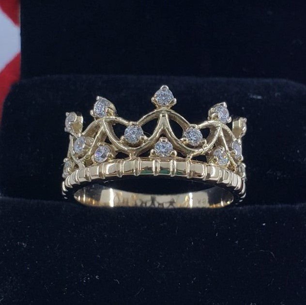 Anillo Corona Gold Ley oro 18k