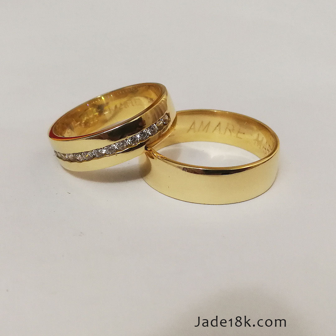 Alianzas aros de boda Junte Eterno Oro de 18k