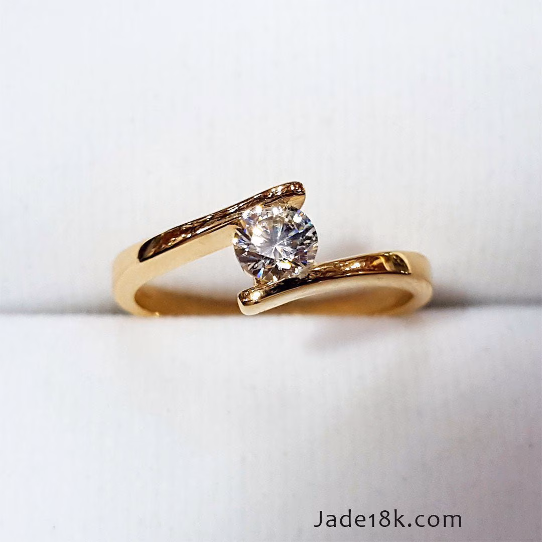 Anillo Solo para ti de compromiso en Oro18k