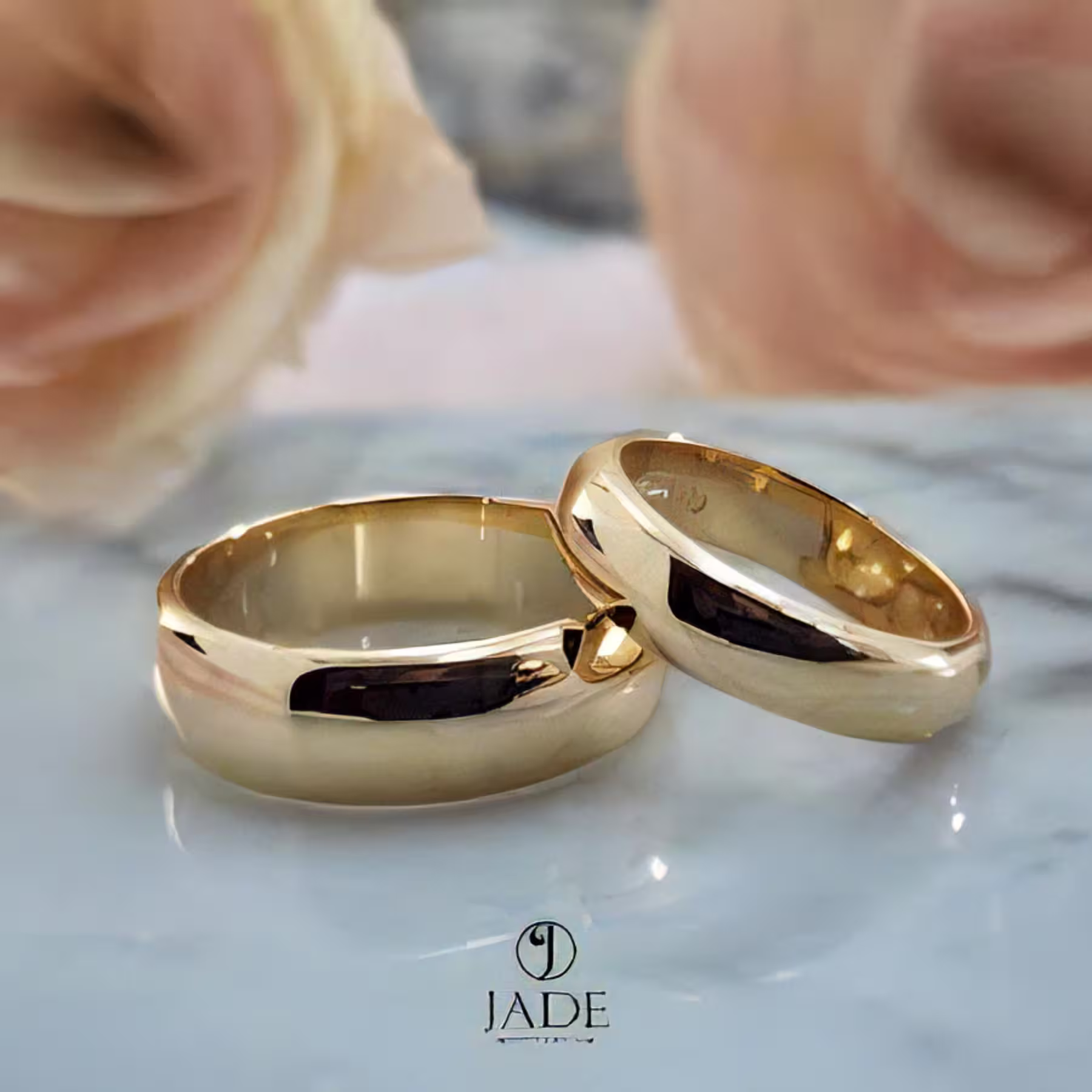 Alianzas en oro de 18k