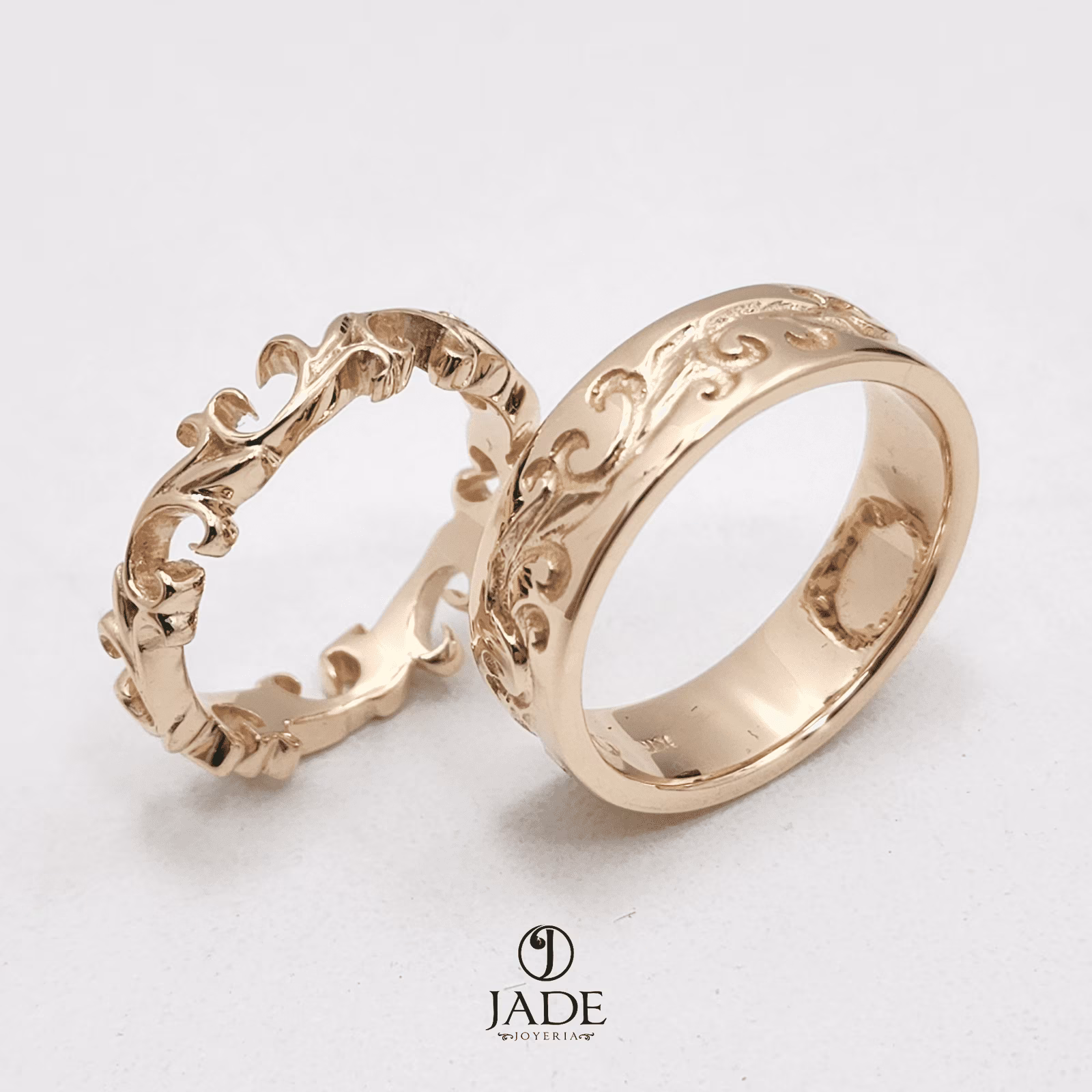 Alianzas en oro de 18k